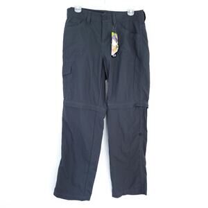 New Mountain Hardware Convertible Hiking Outdoor Pants SZ 8 Gray Pants to Shorts